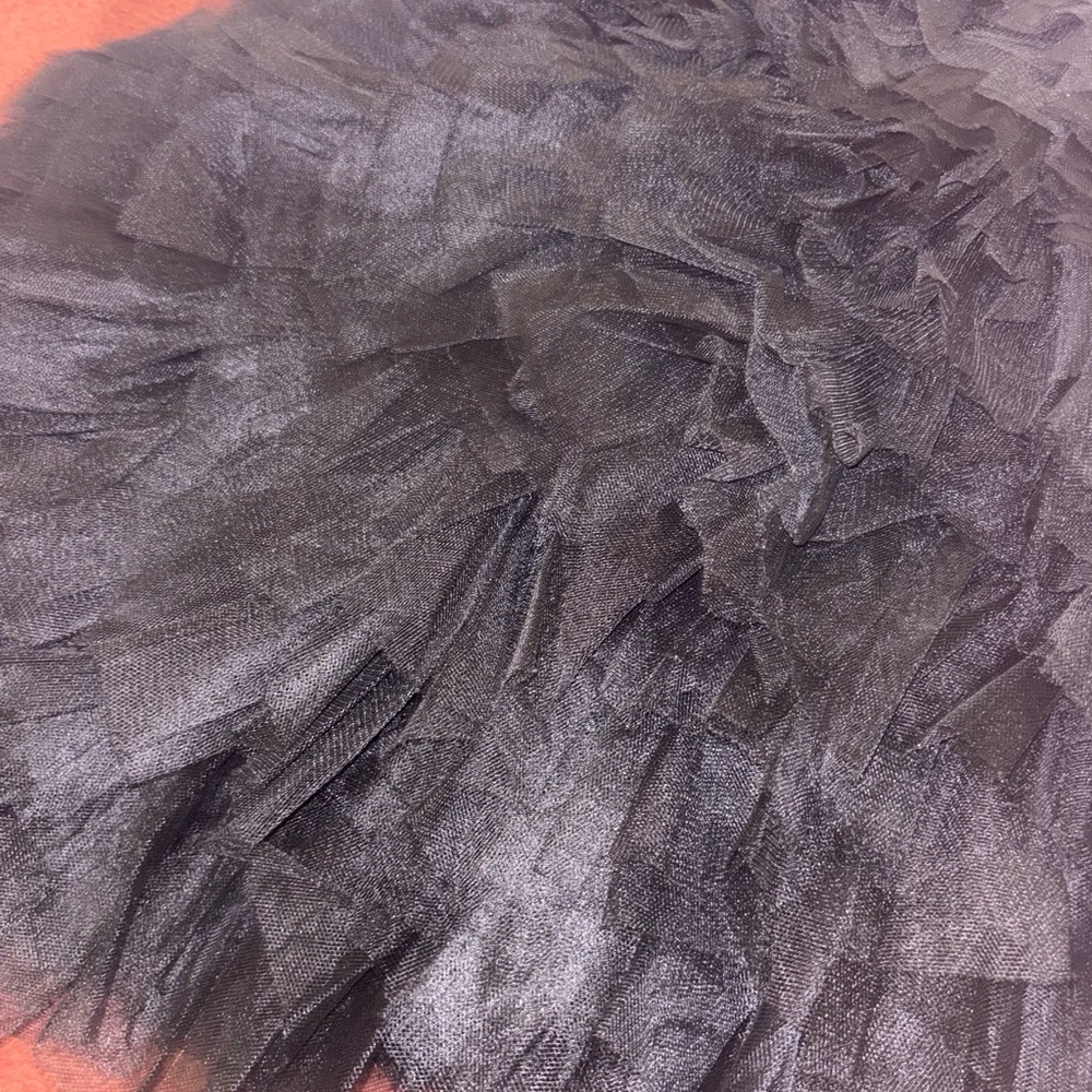 Betsey Johnson Strapless Black Tulle Dress - Picture 5 of 5